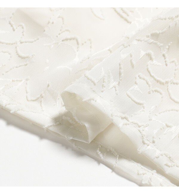 Ray BEAMS 「ジャガード パフスリーブ ワンピース」|ワンピース|