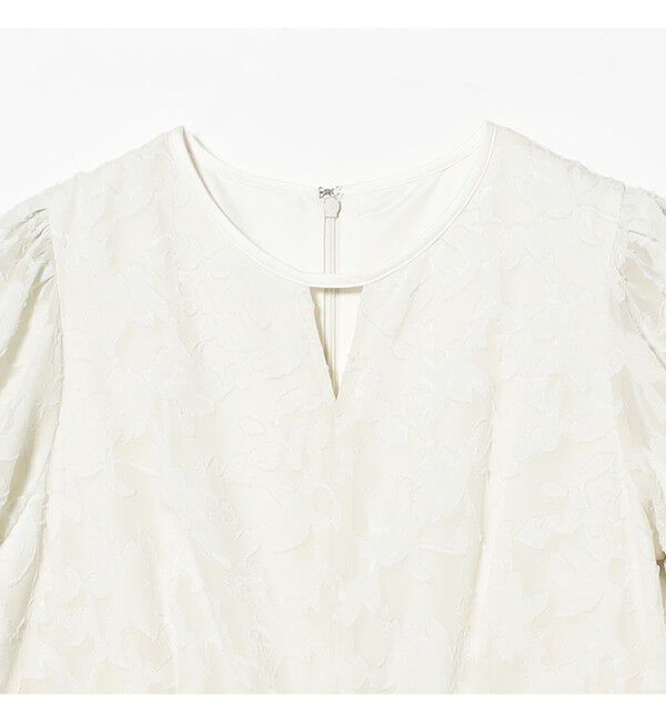 Ray BEAMS 「ジャガード パフスリーブ ワンピース」|ワンピース|