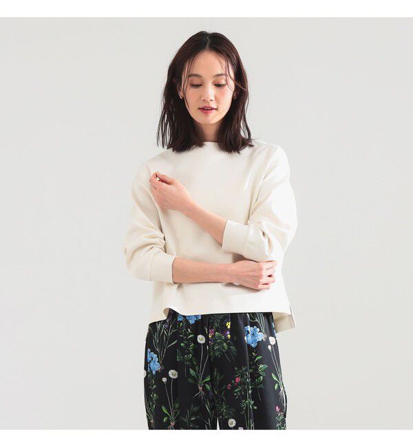 Demi-Luxe BEAMS 「ポンチ ボートネック プルオーバー」|Tシャツ・カットソー|OFF WHITE