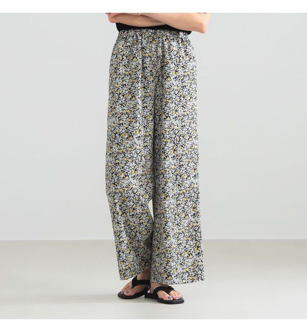 Demi-Luxe BEAMS 「プチフラワー プリント イージーパンツ」|チノ|