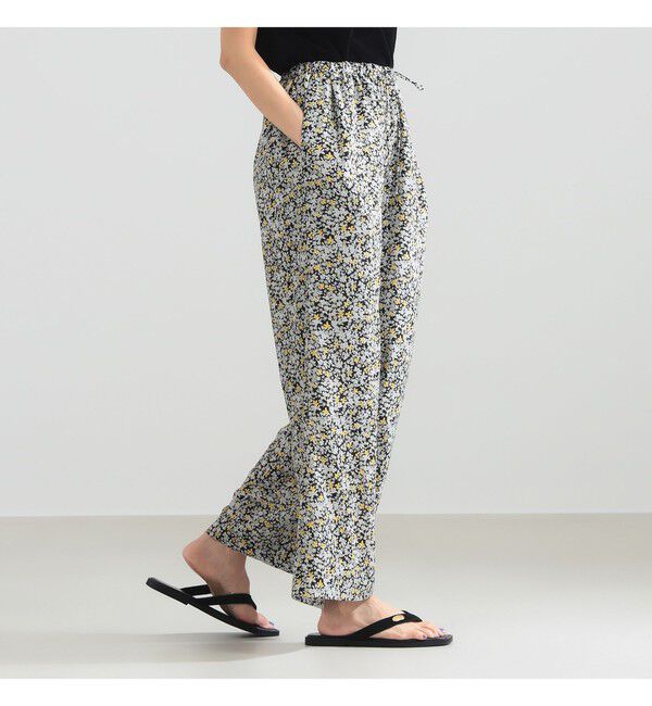 Demi-Luxe BEAMS 「プチフラワー プリント イージーパンツ」|チノ|