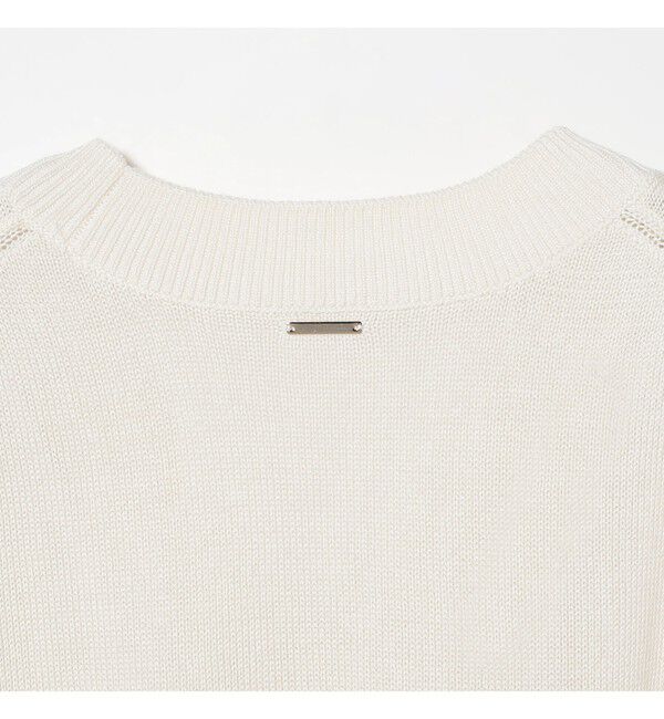 Demi-Luxe BEAMS 「コットンシルク Vネック プルオーバー」|ニット・セーター|