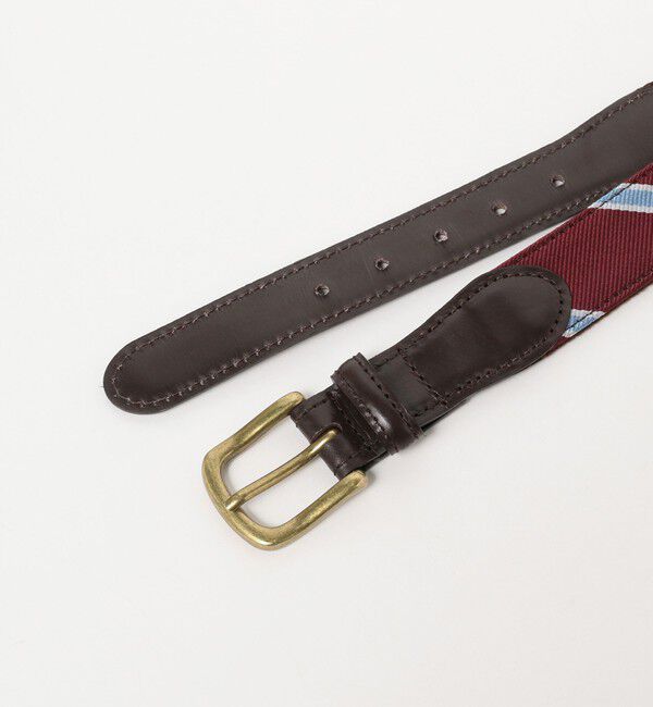 BEAMS PLUS「BEAMS PLUS / Leather Tab Ribbon Belt」|ベルト|