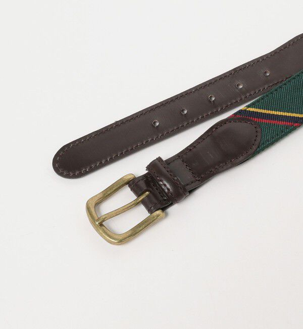 BEAMS PLUS「BEAMS PLUS / Leather Tab Ribbon Belt」|ベルト|