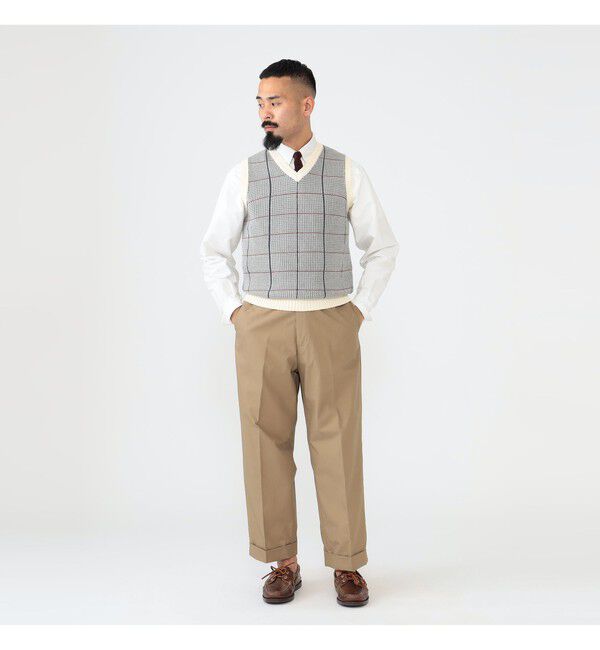 BEAMS PLUS「IVY Trousers Wide High Density COTTON」|チノ|