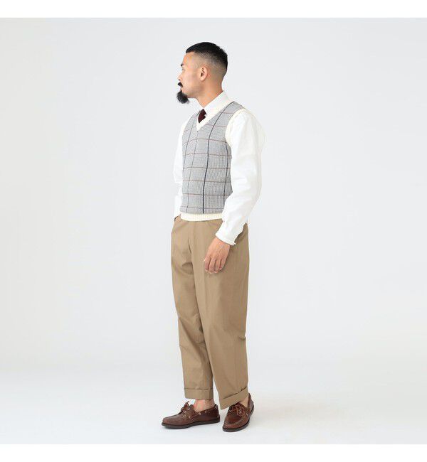 BEAMS PLUS「IVY Trousers Wide High Density COTTON」|チノ|