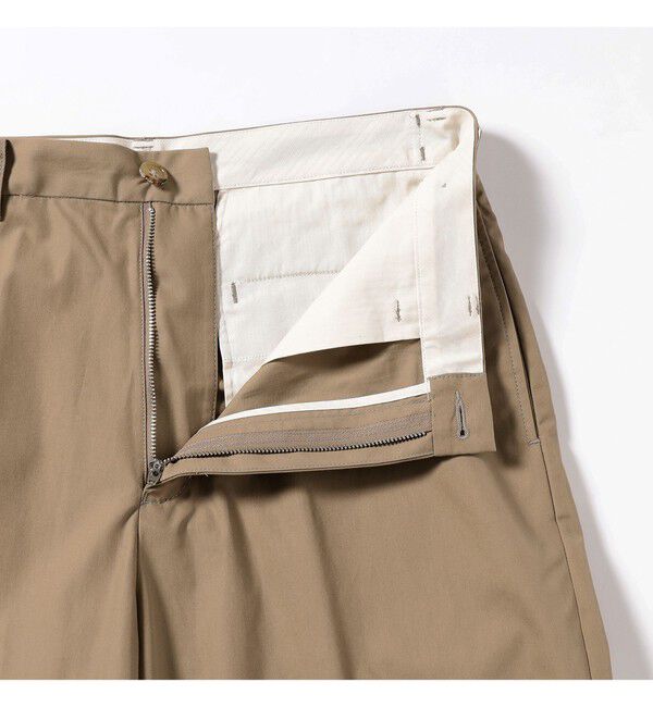 BEAMS PLUS「IVY Trousers Wide High Density COTTON」|チノ|