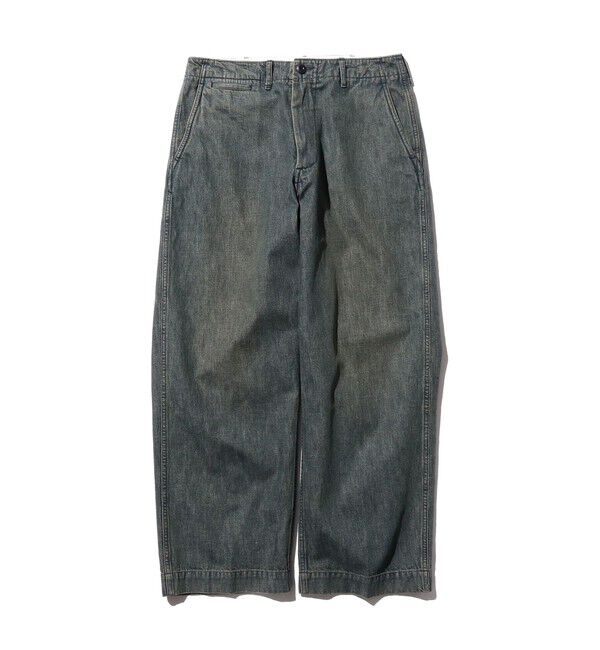 BEAMS PLUS「ダブルダイ デニム ミリタリー トラウザーズ」|チノ|