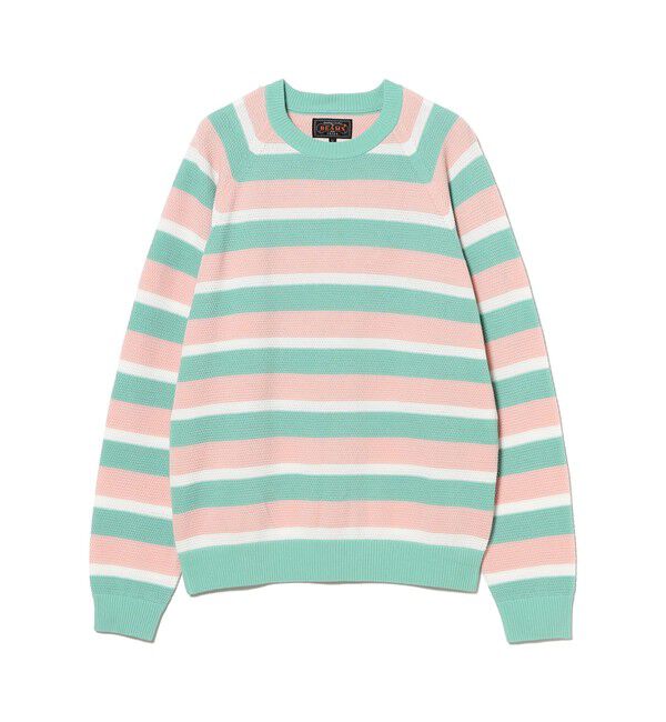 BEAMS PLUS「Crew Light Multi Stripe」|ニット・セーター|