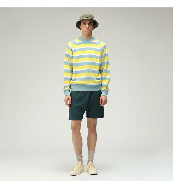 BEAMS PLUS「Crew Light Multi Stripe」|ニット・セーター|