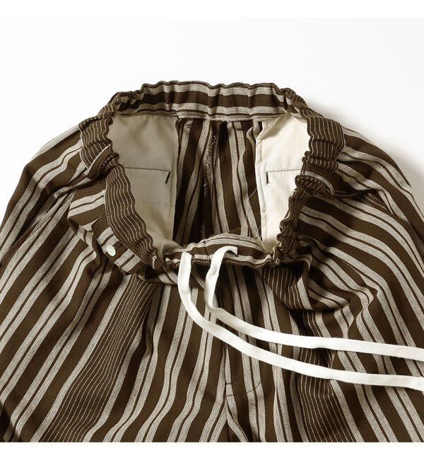 BEAMS PLUS「2 Pleats Relax Trousers Indian Oxford Stripe」|チノ|