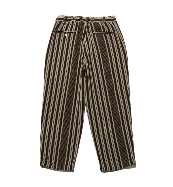 BEAMS PLUS「2 Pleats Relax Trousers Indian Oxford Stripe」|チノ|