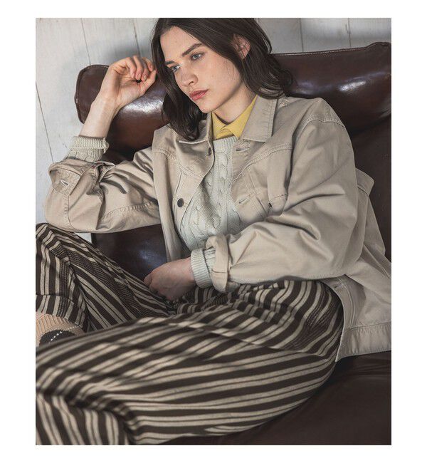 BEAMS PLUS「2 Pleats Relax Trousers Indian Oxford Stripe」|チノ|