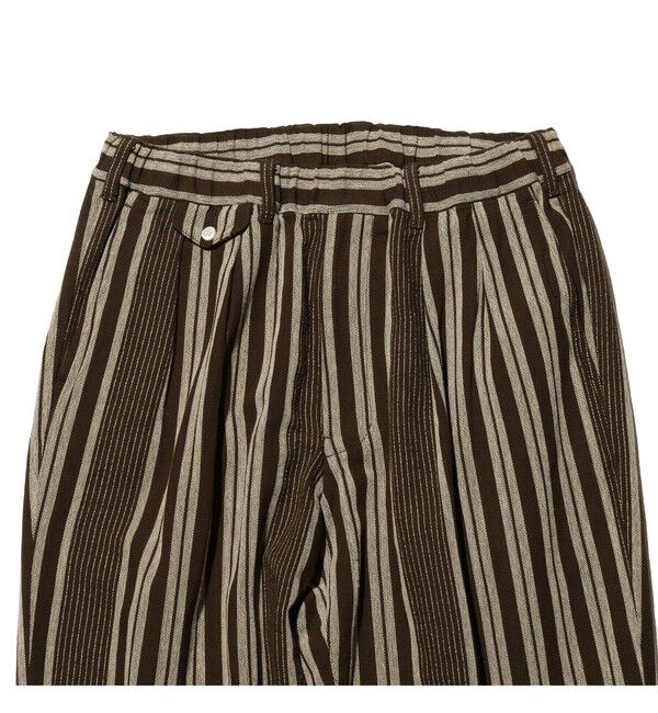 BEAMS PLUS「2 Pleats Relax Trousers Indian Oxford Stripe」|チノ|