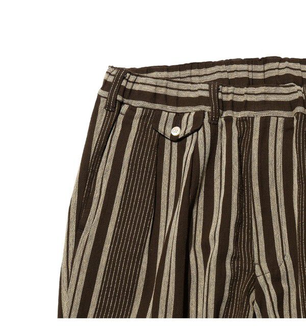 BEAMS PLUS「2 Pleats Relax Trousers Indian Oxford Stripe」|チノ|
