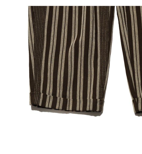 BEAMS PLUS「2 Pleats Relax Trousers Indian Oxford Stripe」|チノ|
