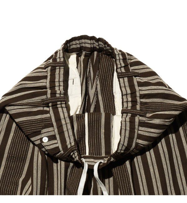 BEAMS PLUS「2 Pleats Relax Trousers Indian Oxford Stripe」|チノ|
