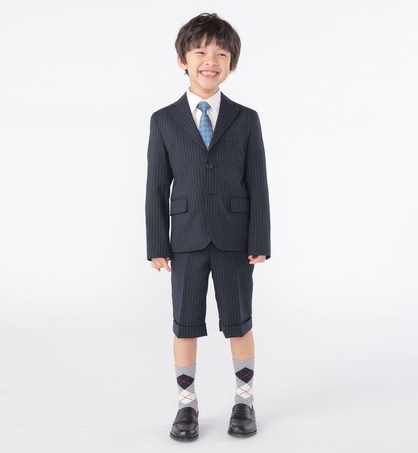 SHIPS KIDS「SHIPS KIDS:100～130cm / セレモニー ストライプ ジャケット」|テーラードジャケット|