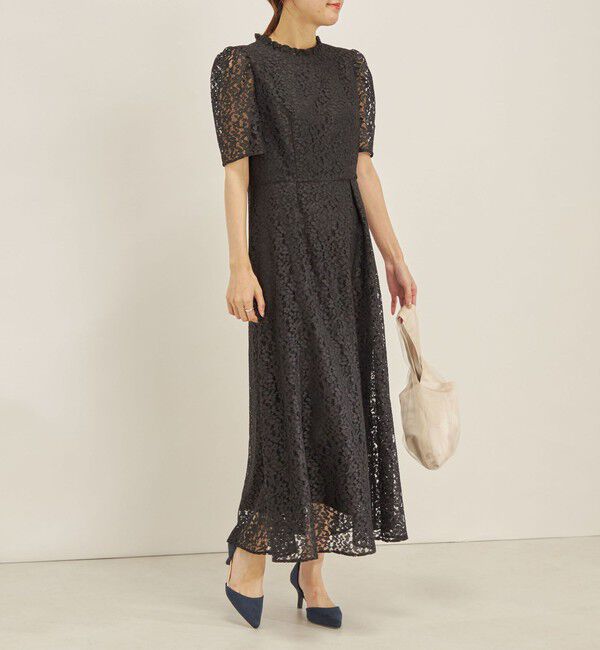 SHIPS for women「【SHIPS別注】kaene:コードレース ワンピース（セレモニー対応可）」|ワンピース|