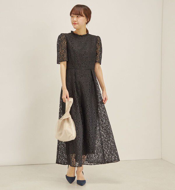 SHIPS for women「【SHIPS別注】kaene:コードレース ワンピース（セレモニー対応可）」|ワンピース|