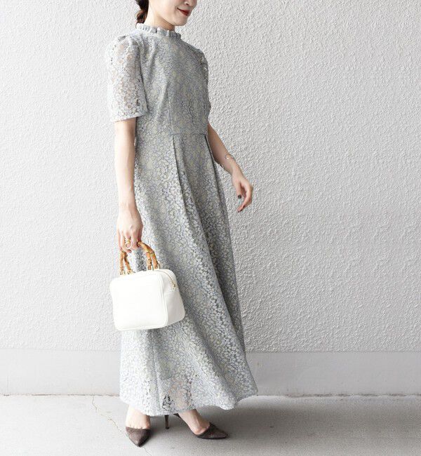 SHIPS for women「【SHIPS別注】kaene:コードレース ワンピース（セレモニー対応可）」|ワンピース|