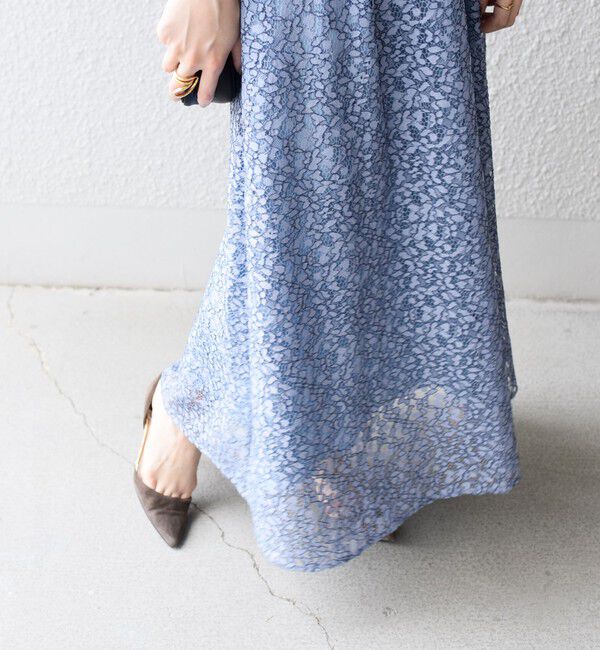 SHIPS for women「【SHIPS別注】kaene:コードレース ワンピース（セレモニー対応可）」|ワンピース|