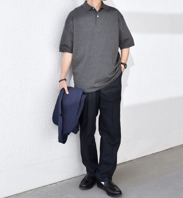 SHIPS any「SHIPS any:〈接触冷感〉ハイゲージ リネンミックス サマー ニット ポロシャツ 25SS◇」|ポロシャツ|