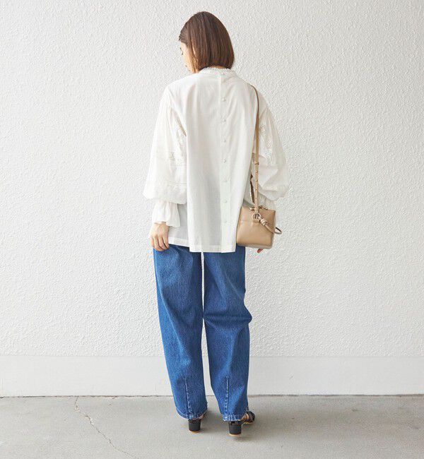 SHIPS for women「〈手洗い可能〉綿 ピコレース デザイン ブラウス ◇」|シャツ・ブラウス|