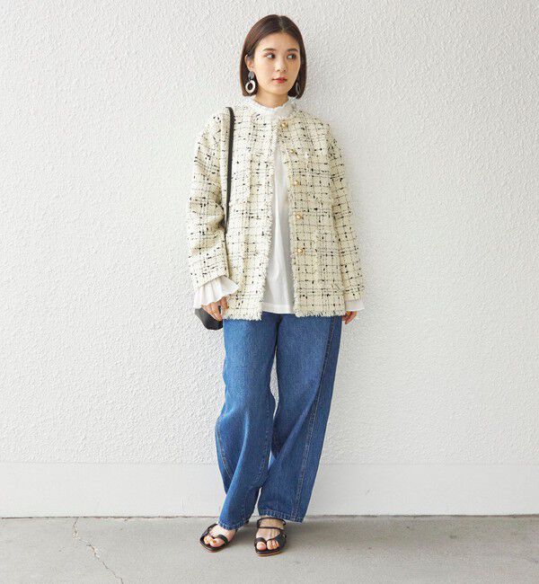 SHIPS for women「〈手洗い可能〉綿 ピコレース デザイン ブラウス ◇」|シャツ・ブラウス|