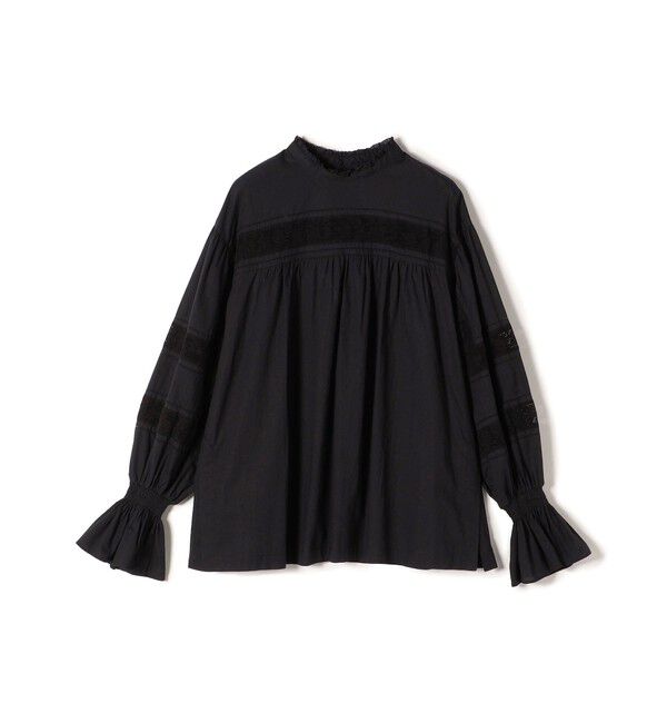 SHIPS for women「〈手洗い可能〉綿 ピコレース デザイン ブラウス ◇」|シャツ・ブラウス|