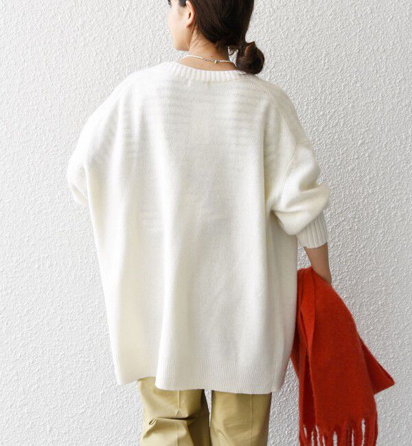 SHIPS any「SHIPS any: AQUA カシミヤ ミックス Vネック ニット カーディガン」|カーディガン|