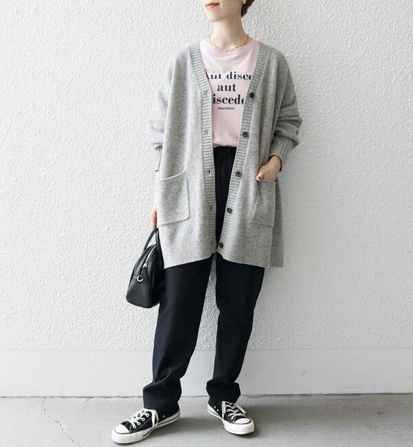 SHIPS any「SHIPS any: AQUA カシミヤ ミックス Vネック ニット カーディガン」|カーディガン|