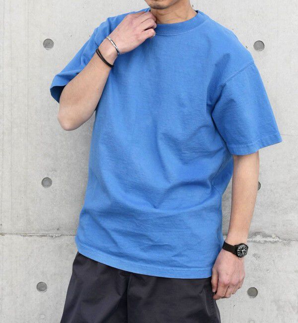 SHIPS any「【SHIPS any別注】LOS ANGELES APPAREL: 8.5oz ガーメントダイ Tシャツ◇」|Tシャツ・カットソー|ブルー系