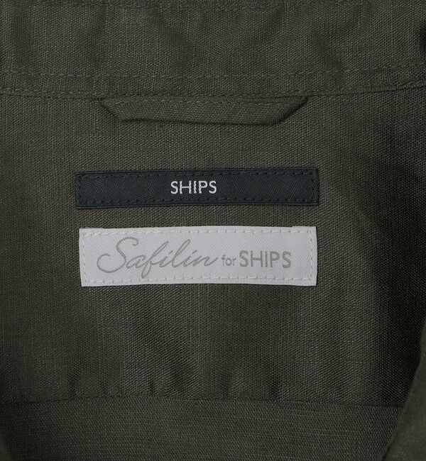 SHIPS「SHIPS: SOLOTEX(R) サフィラン リネン 7分袖 シャツ」|シャツ・ブラウス|