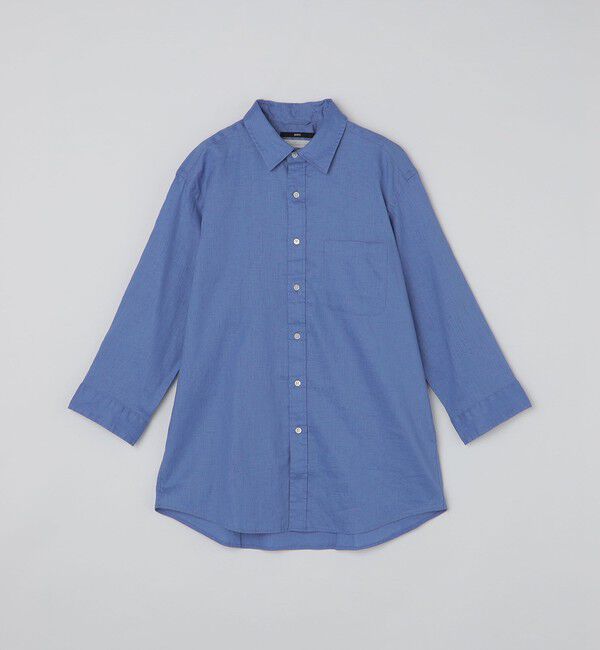 SHIPS「SHIPS: SOLOTEX(R) サフィラン リネン 7分袖 シャツ」|シャツ・ブラウス|