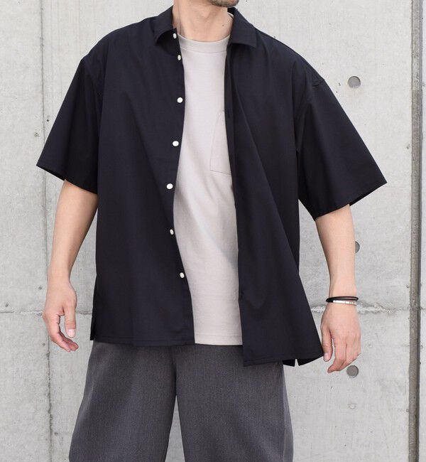 SHIPS any「SHIPS any: バンブー レーヨン ルーズ ハーフスリーブ シャツ ［BRIOS］◇」|シャツ・ブラウス|