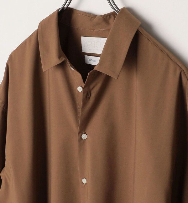 SHIPS any「SHIPS any: バンブー レーヨン ルーズ ハーフスリーブ シャツ ［BRIOS］◇」|シャツ・ブラウス|