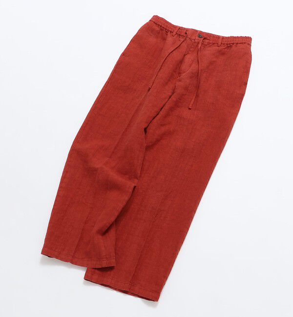 SHIPS「BATEAUX DE SHIPS: リネン ガーメントダイ ワイド イージーパンツ」|チノ|