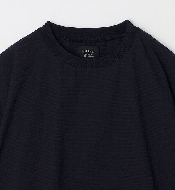 SHIPS any「SHIPS any: 〈撥水・軽量〉SOLOTEX(R) シアサッカー スピンドル Tシャツ◆」|Tシャツ・カットソー|