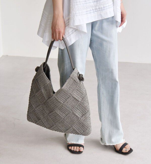 quaranciel「quaranciel: ワンハンドル Vカット メッシュ バッグ（A4対応）」|トートバッグ|