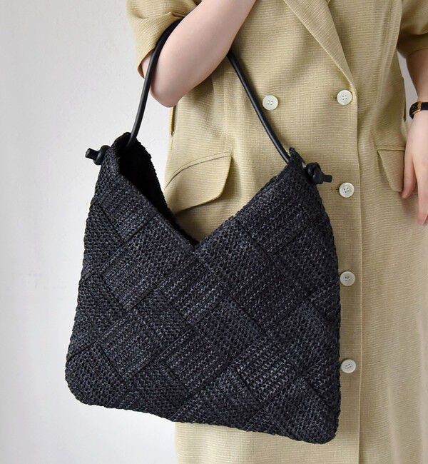 quaranciel「quaranciel: ワンハンドル Vカット メッシュ バッグ（A4対応）」|トートバッグ|