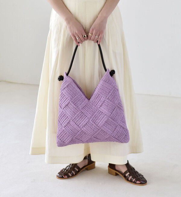 quaranciel「quaranciel: ワンハンドル Vカット メッシュ バッグ（A4対応）」|トートバッグ|