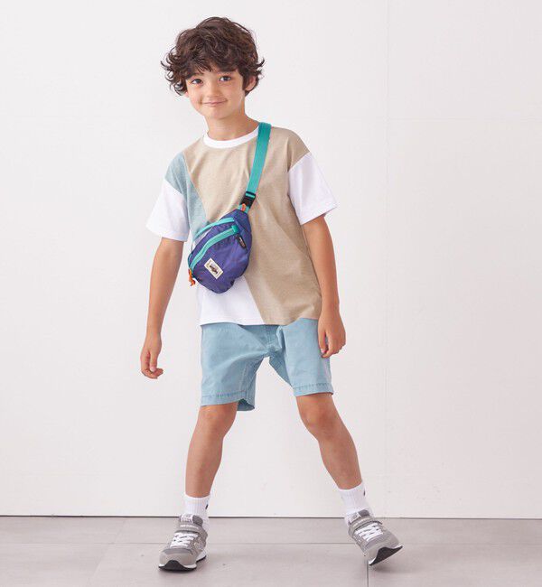 SHIPS any「SHIPS any: パッチワーク デザイン Tシャツ<KIDS>◇」|Tシャツ・カットソー|