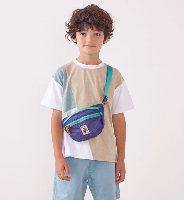 SHIPS any「SHIPS any: パッチワーク デザイン Tシャツ<KIDS>◇」|Tシャツ・カットソー|