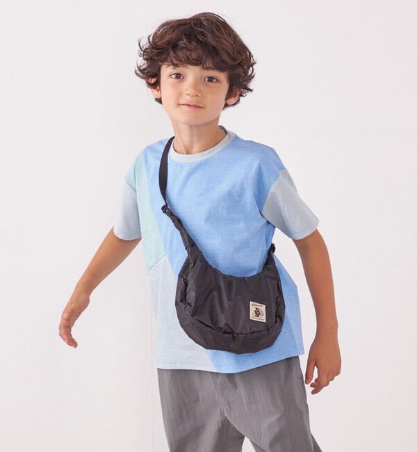 SHIPS any「SHIPS any: パッチワーク デザイン Tシャツ<KIDS>◇」|Tシャツ・カットソー|ライトブルー