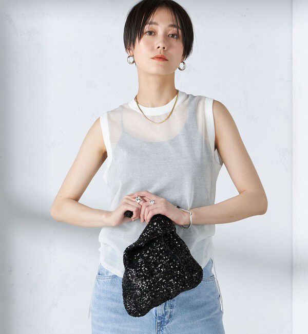 SHIPS for women「troisiemeCHACO:スパンコール バッグ」|ハンドバッグ|