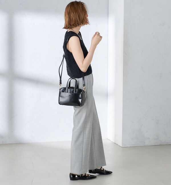 SHIPS for women「〈手洗い可能〉バック ジップ ツイード ベスト」|ベスト・ジレ|