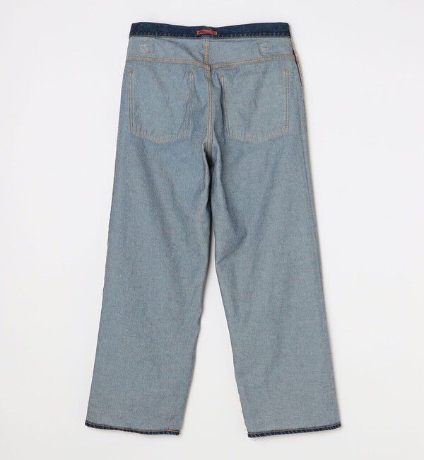 SHIPS any「NEEDBY: ユニセックス スーパーワイド デニム 5ポケット パンツ」|チノ|