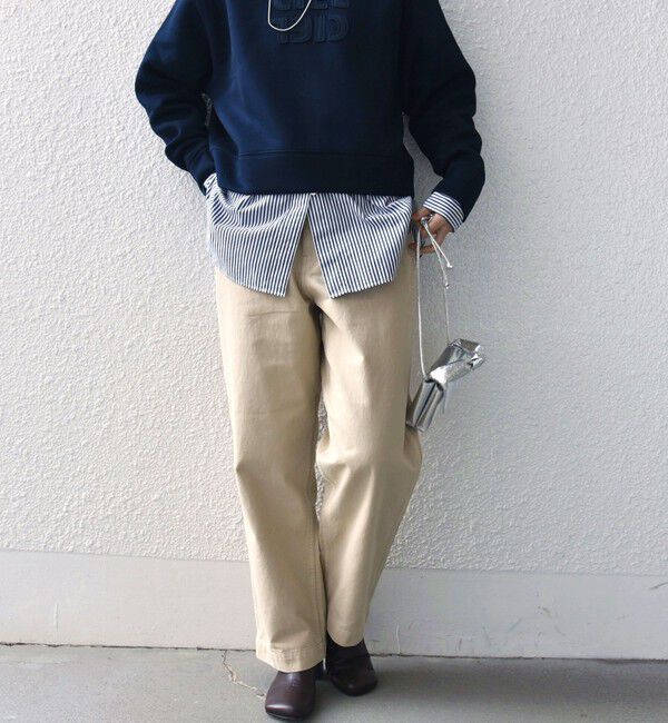 SHIPS for women「【SHIPS別注】Odub:〈洗濯機可能〉ワイド チノ パンツ」|チノ|