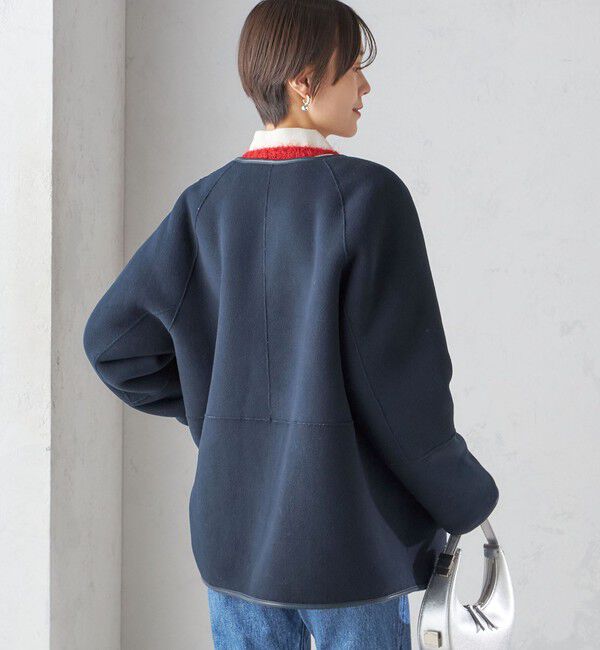 SHIPS for women「〈手洗い可能〉リバーシブル ボア &times; フリース ブルゾン」|ブルゾン・スタジャン|